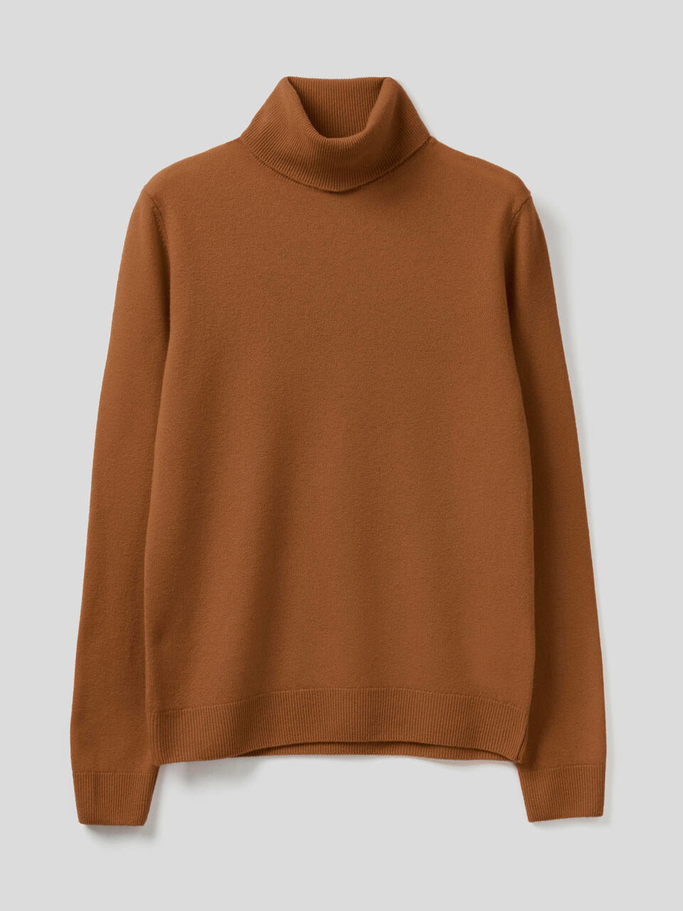 Maglione dolcevita in pura lana vergine image number 1