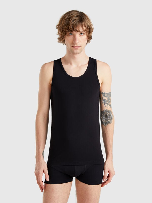 Canotta in cotone stretch Uomo