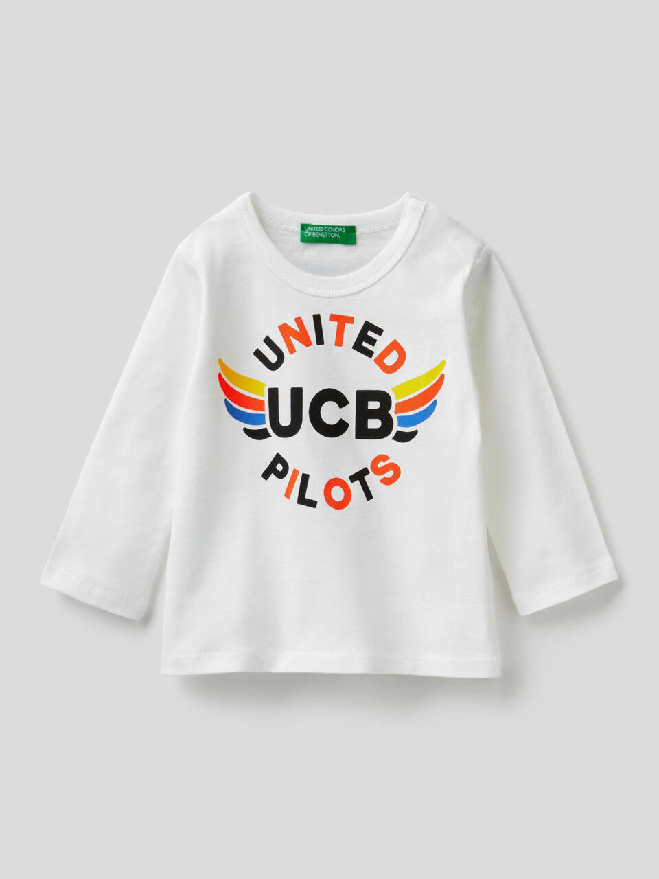 T-shirt manica lunga in cotone biologico image number 1