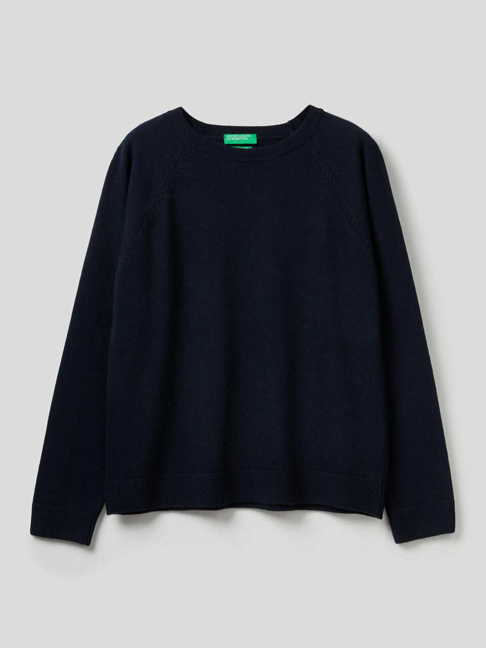 Maglia girocollo in misto lana e cashmere image number 1