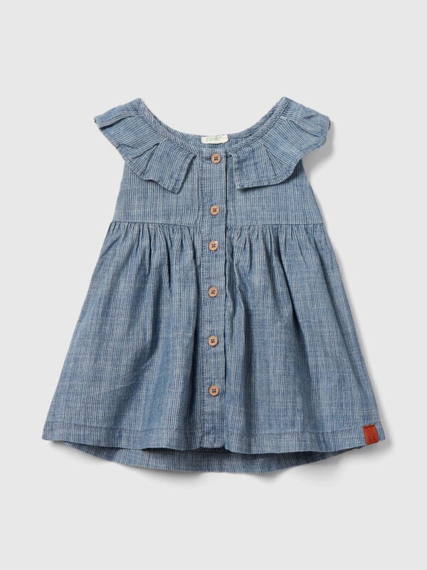 Abitino a righe in chambray Baby