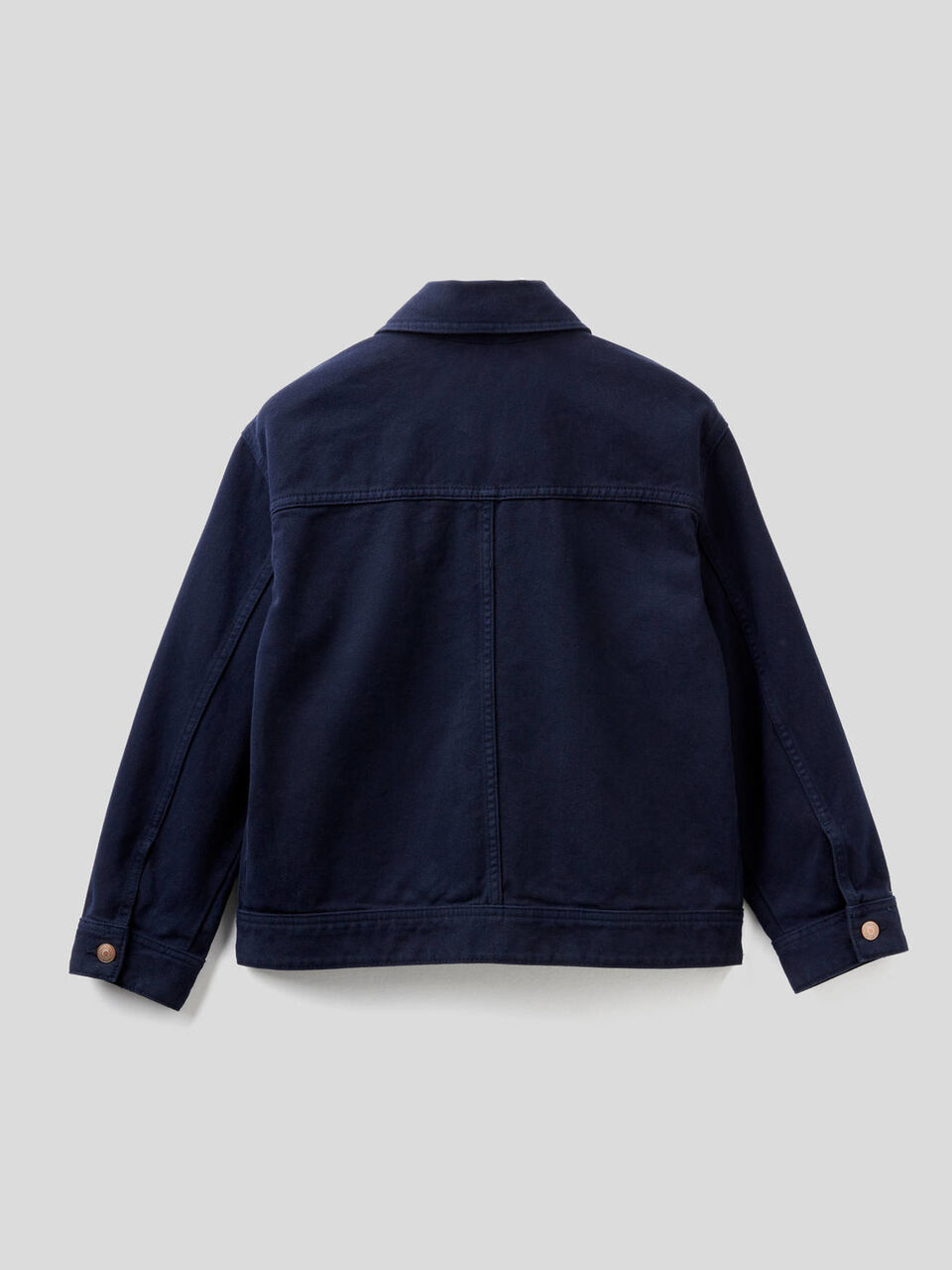 Giubbino in denim 100% cotone image number 2