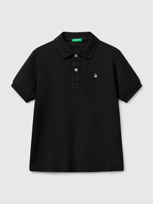 Polo slim fit in puro cotone Bambino