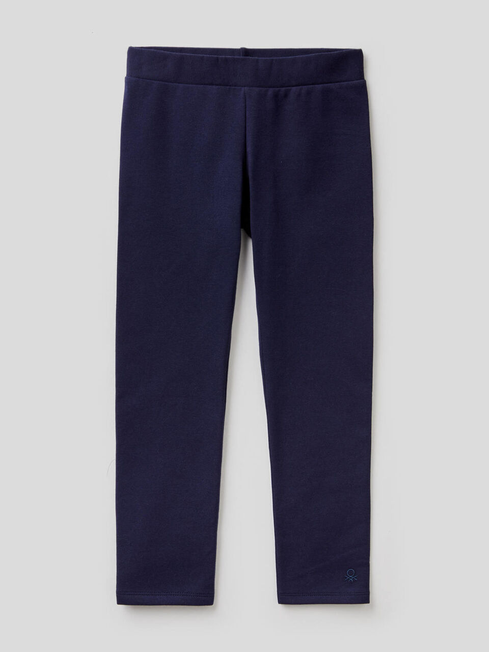 Leggings tinta unita in felpa image number 1