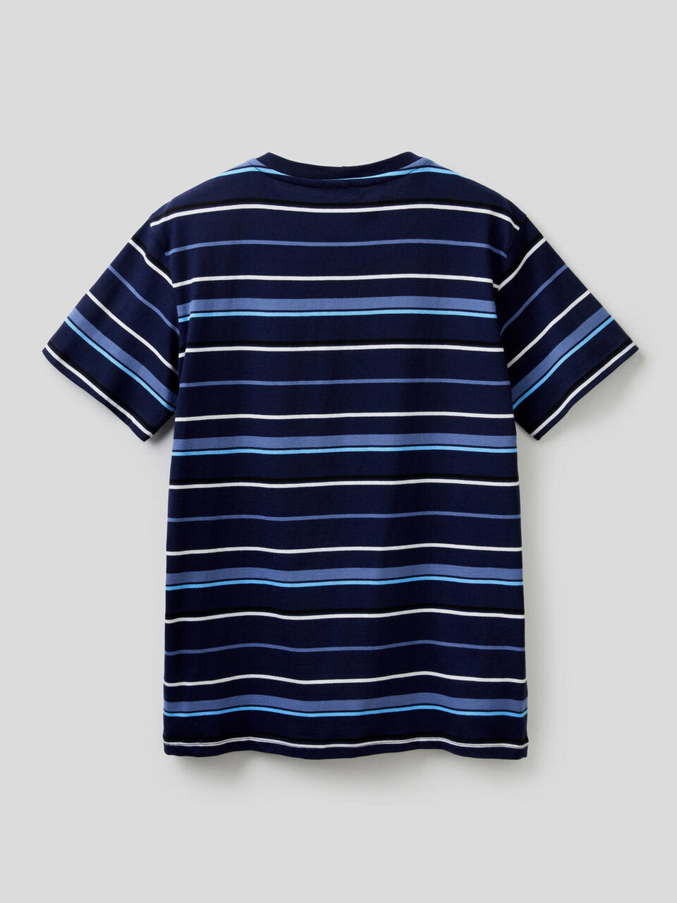 T-shirt a righe in 100% cotone image number 2