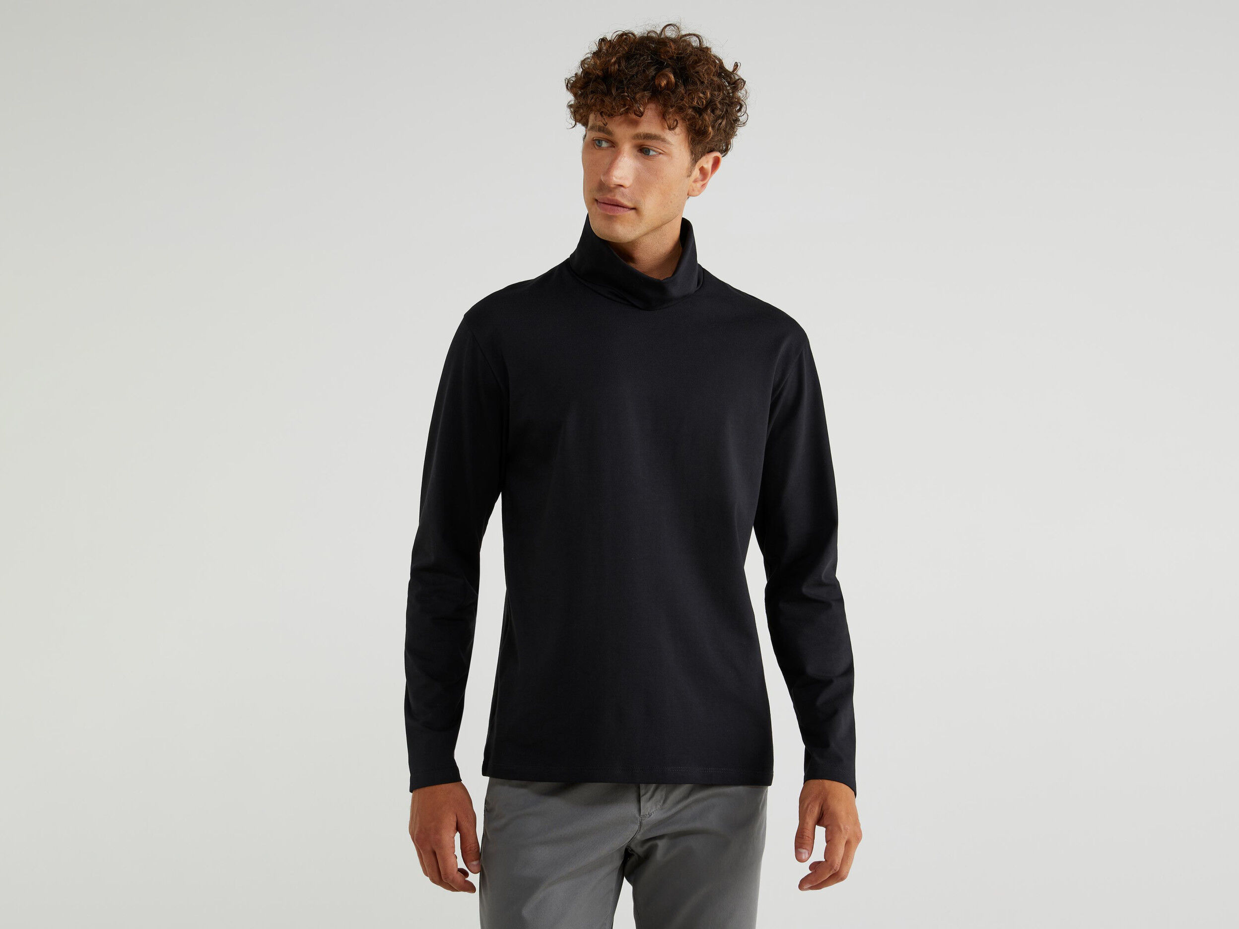 maglia collo alto cotone