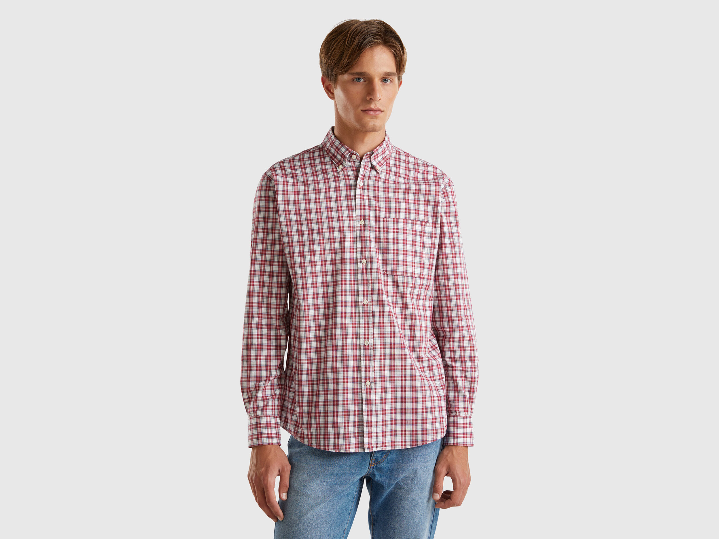 Camicia uomo benetton clearance