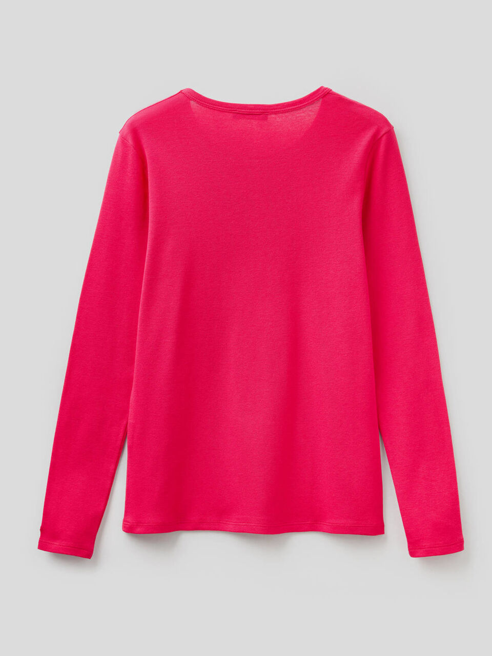 T-shirt a manica lunga in puro cotone image number 2
