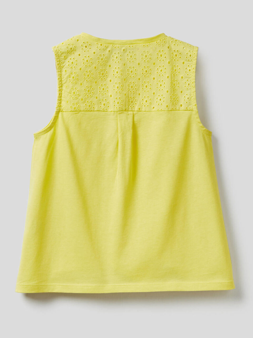 Blusa smanicata in 100% cotone image number null