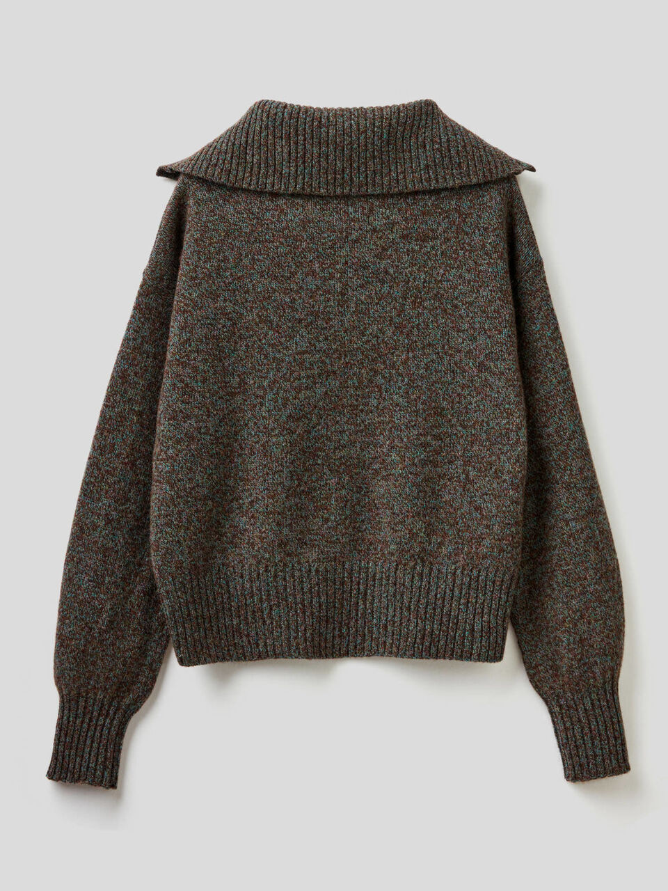 Polo in pura lana Shetland tricot image number 2