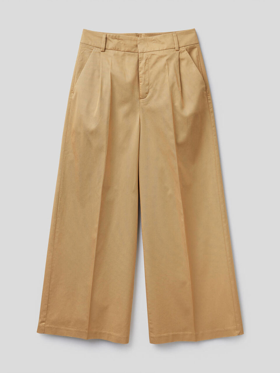 Pantaloni a gamba ampia con pinces image number 1