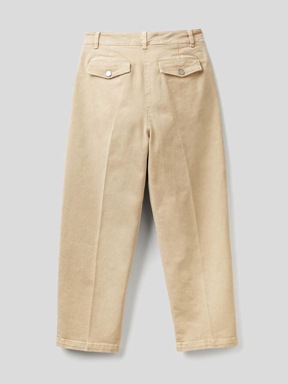 Pantaloni carrot fit con pieghe image number 2