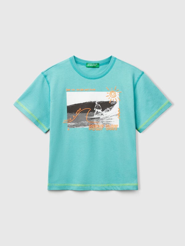 T-shirt con dettagli fluo Bambino
