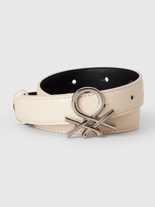 Cintura logo beige Donna