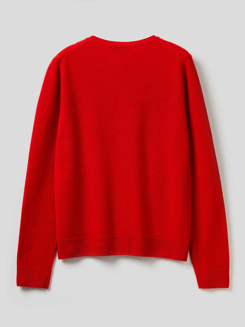 Cardigan girocollo in pura lana vergine image number 2