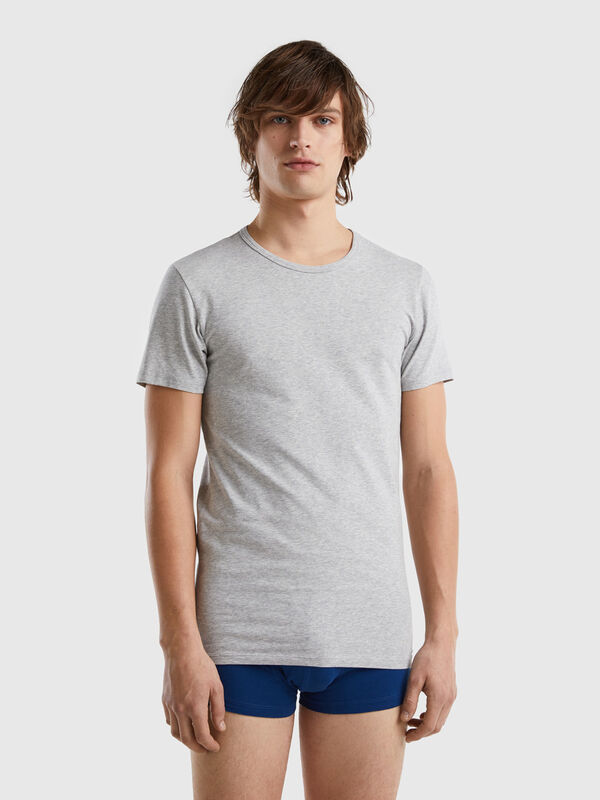 T-shirt in cotone biologico stretch Uomo