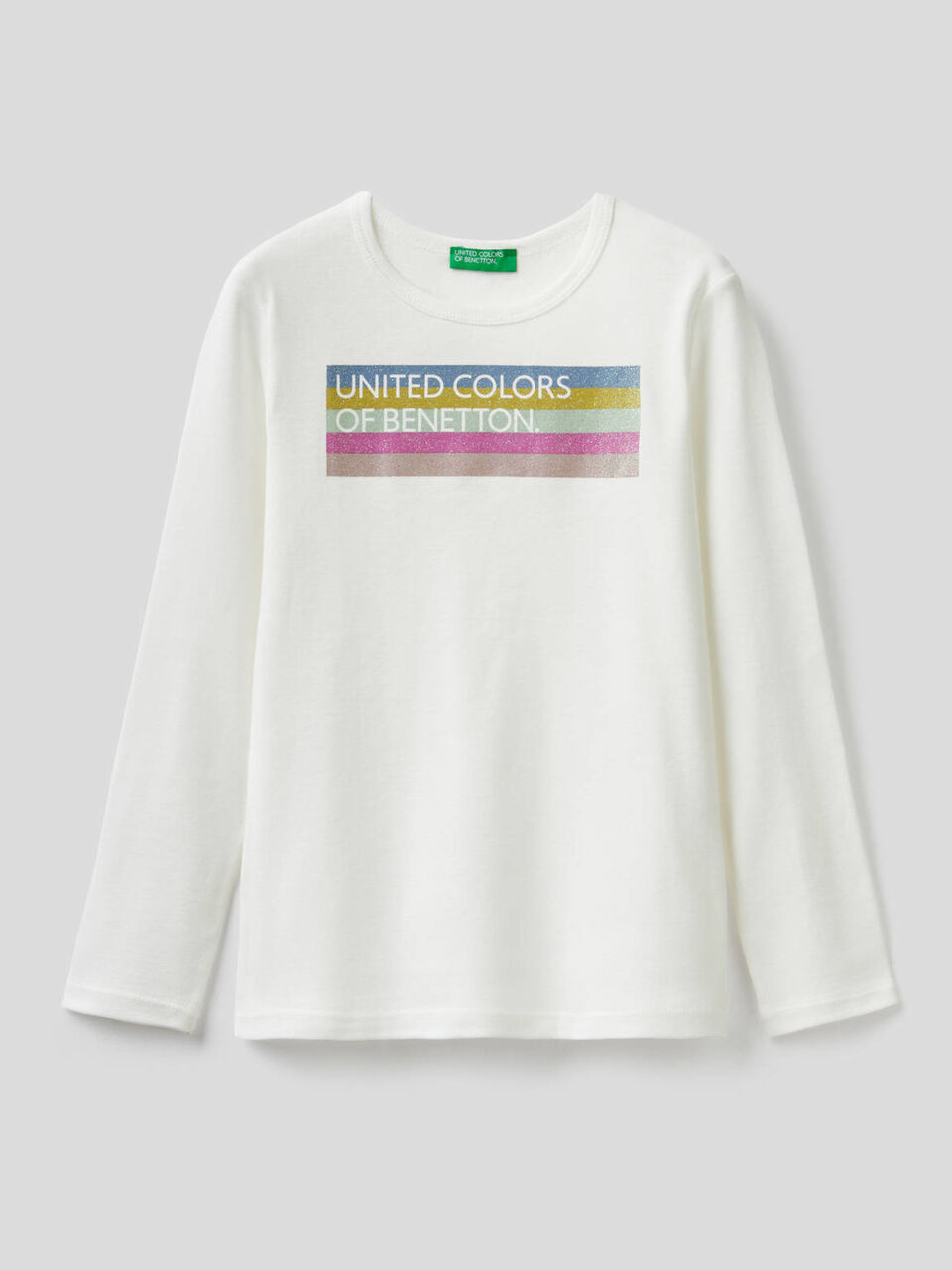 T-shirt manica lunga con logo image number 1