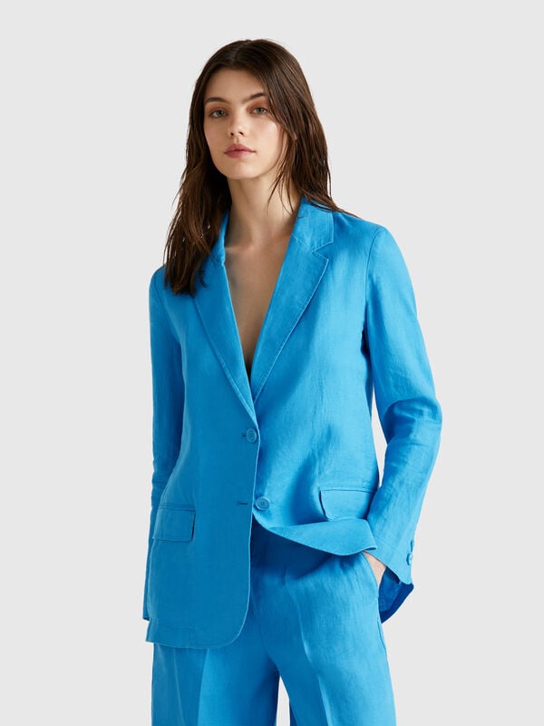 Blazer in puro lino Donna