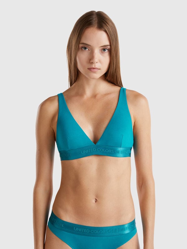 Reggiseno a triangolo in cotone bio stretch Donna