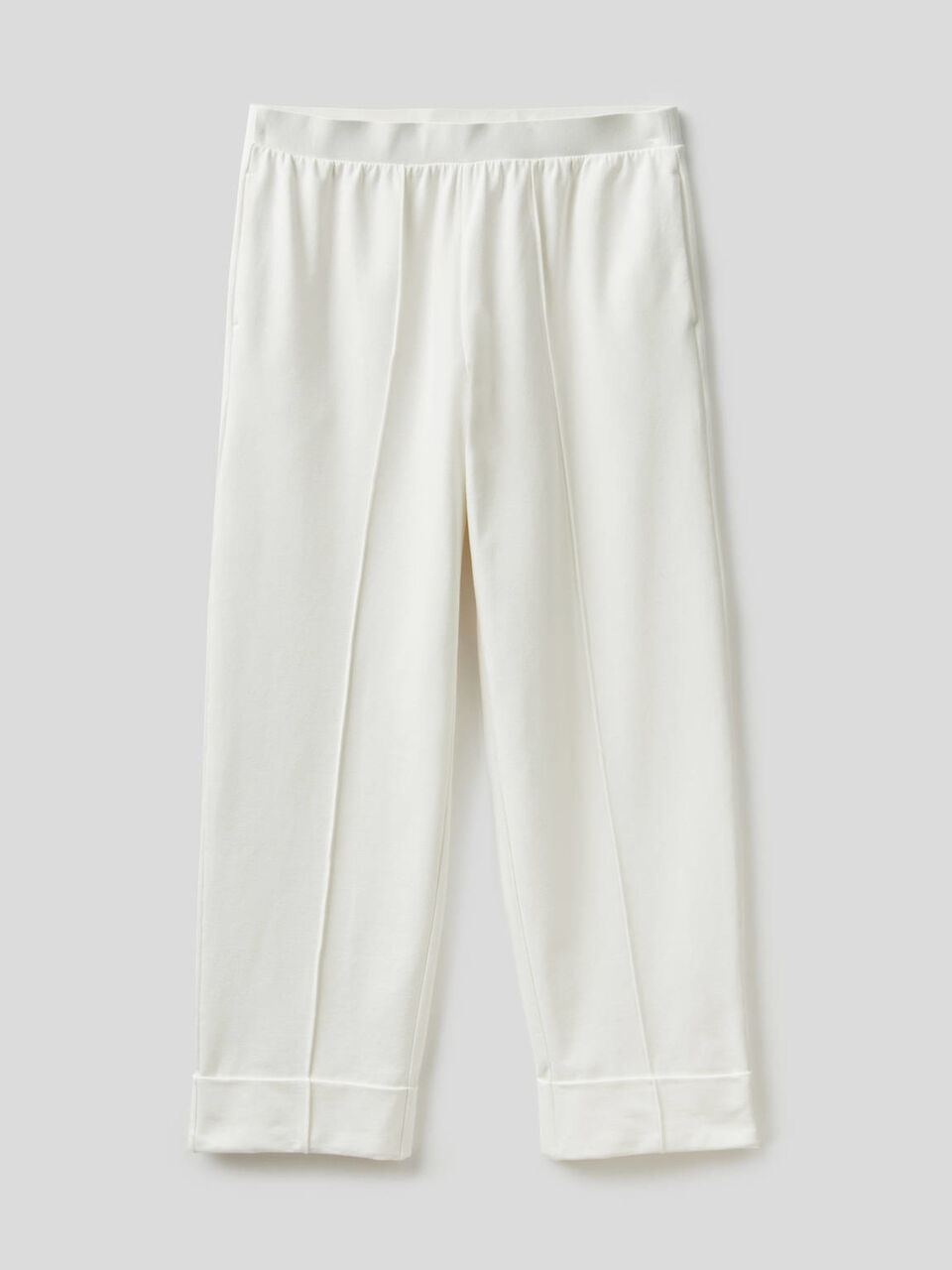 Pantaloni palazzo con risvolto image number 1