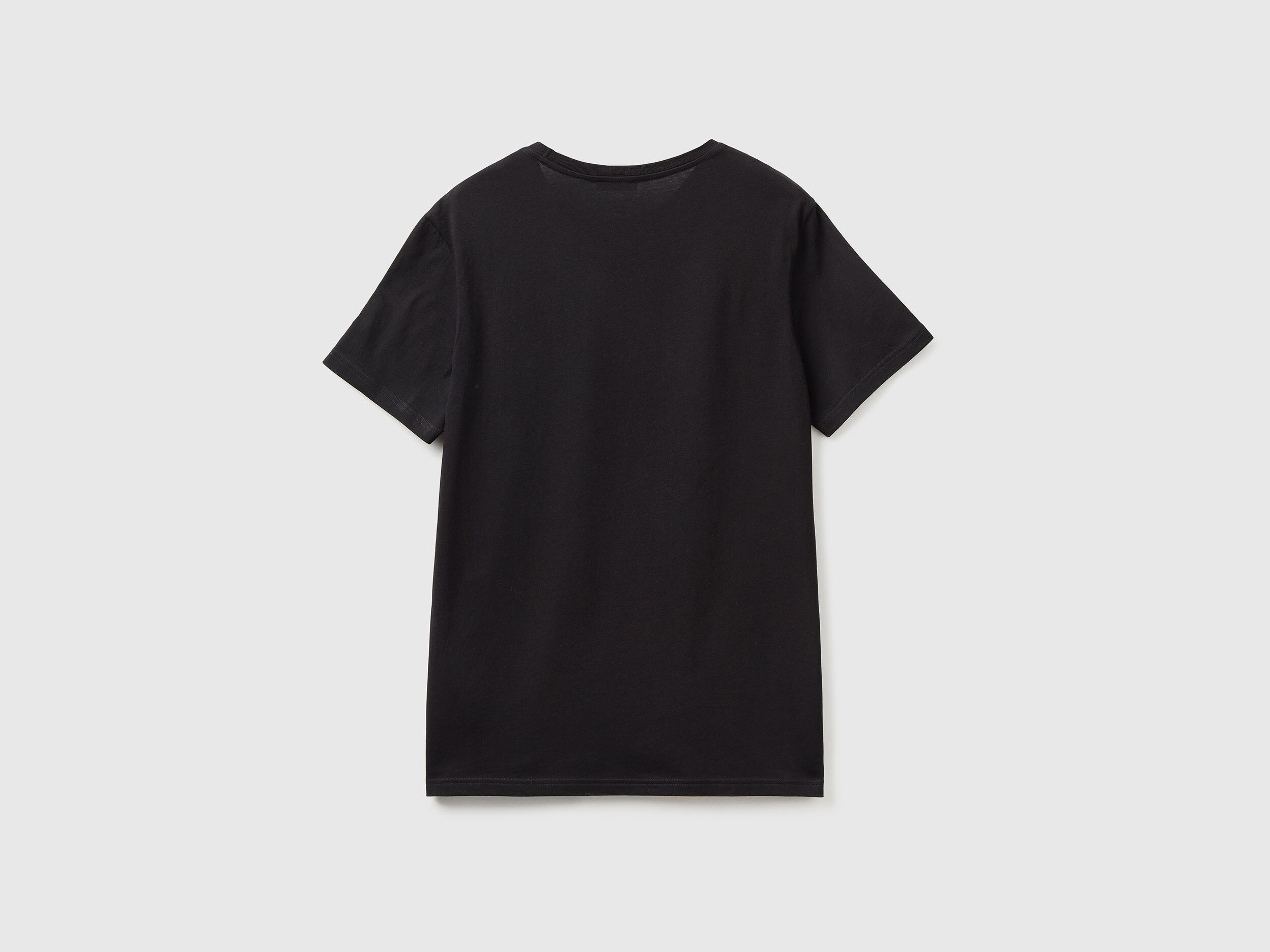 T shirt nera Nero Uomo Benetton