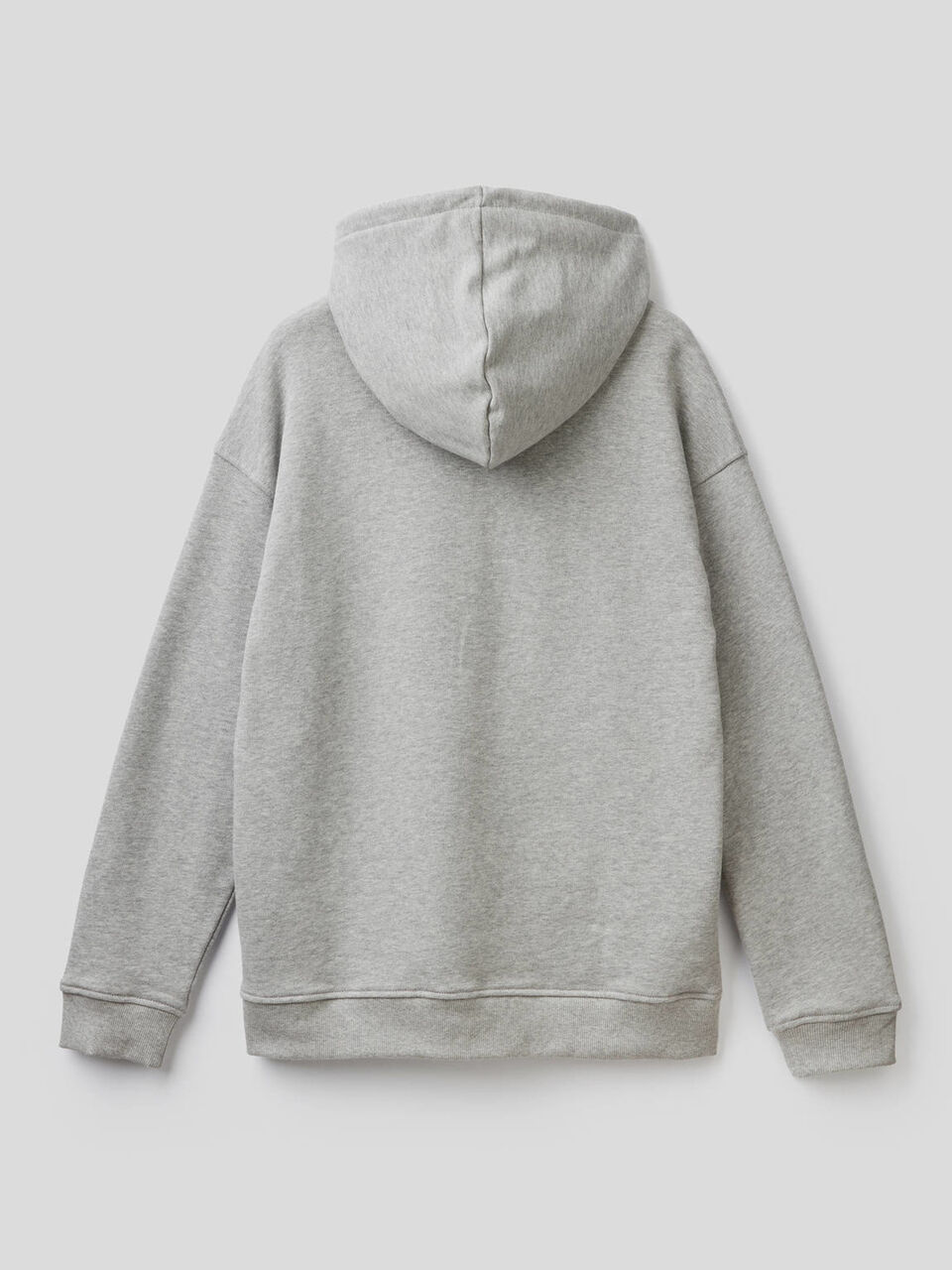 Felpa in cotone con zip e cappuccio image number 2