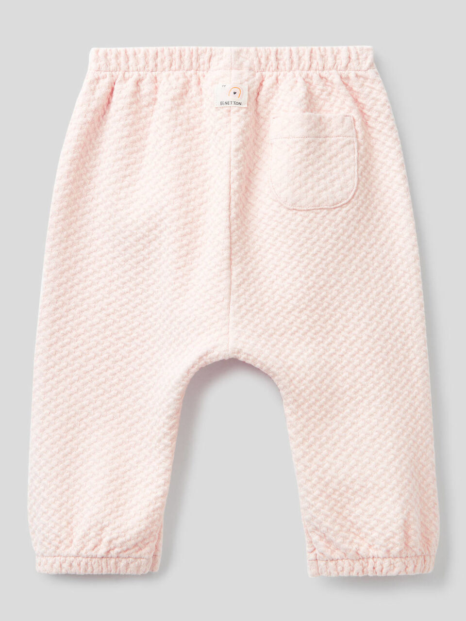 Pantaloni in cotone bio stretch lavorato image number 2