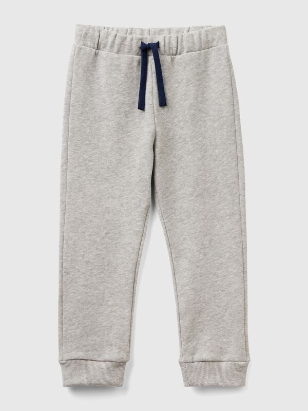 Pantaloni in cotone con logo Bambino