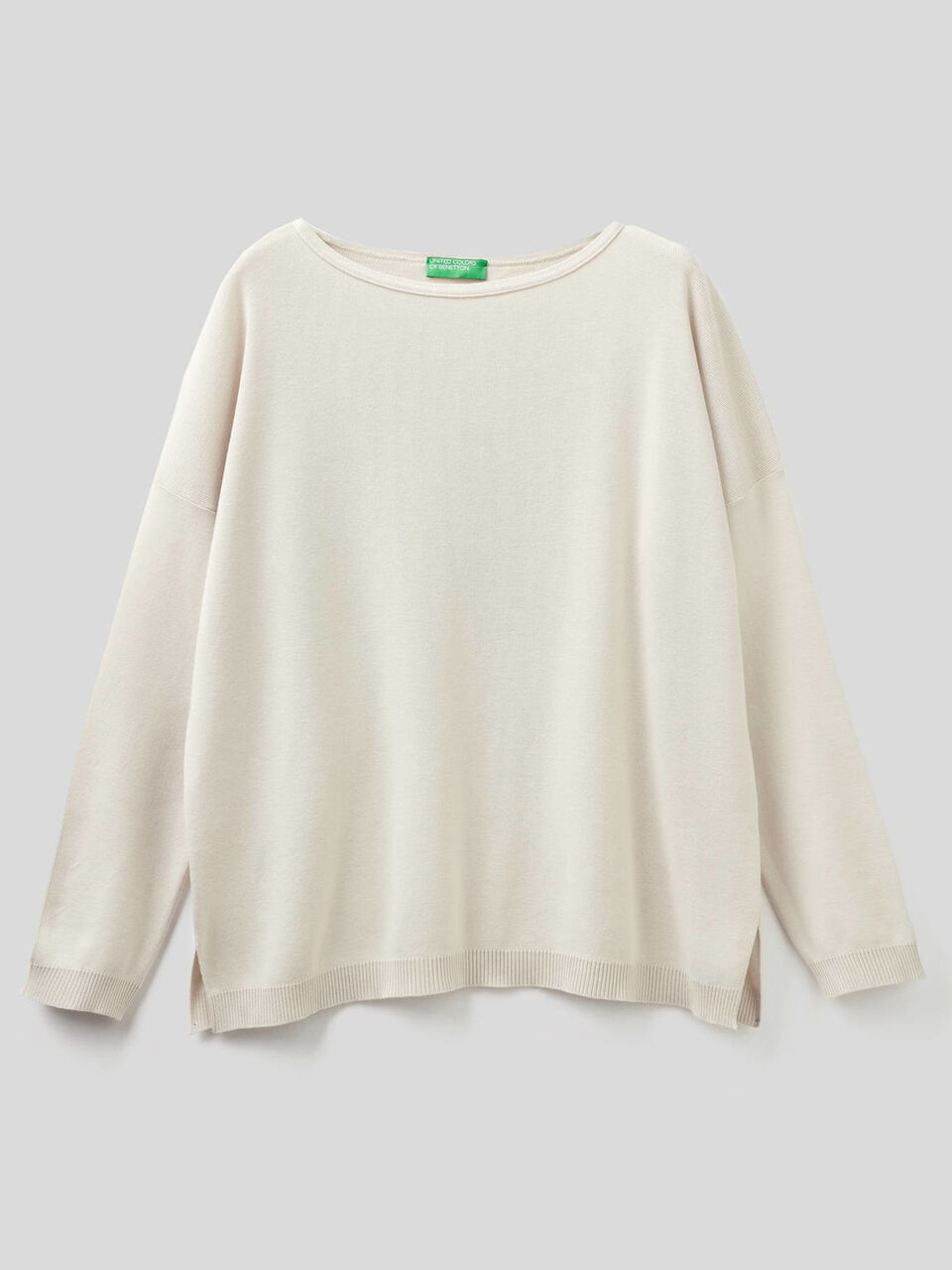 Maglia in cotone con scollo rotondo image number 1