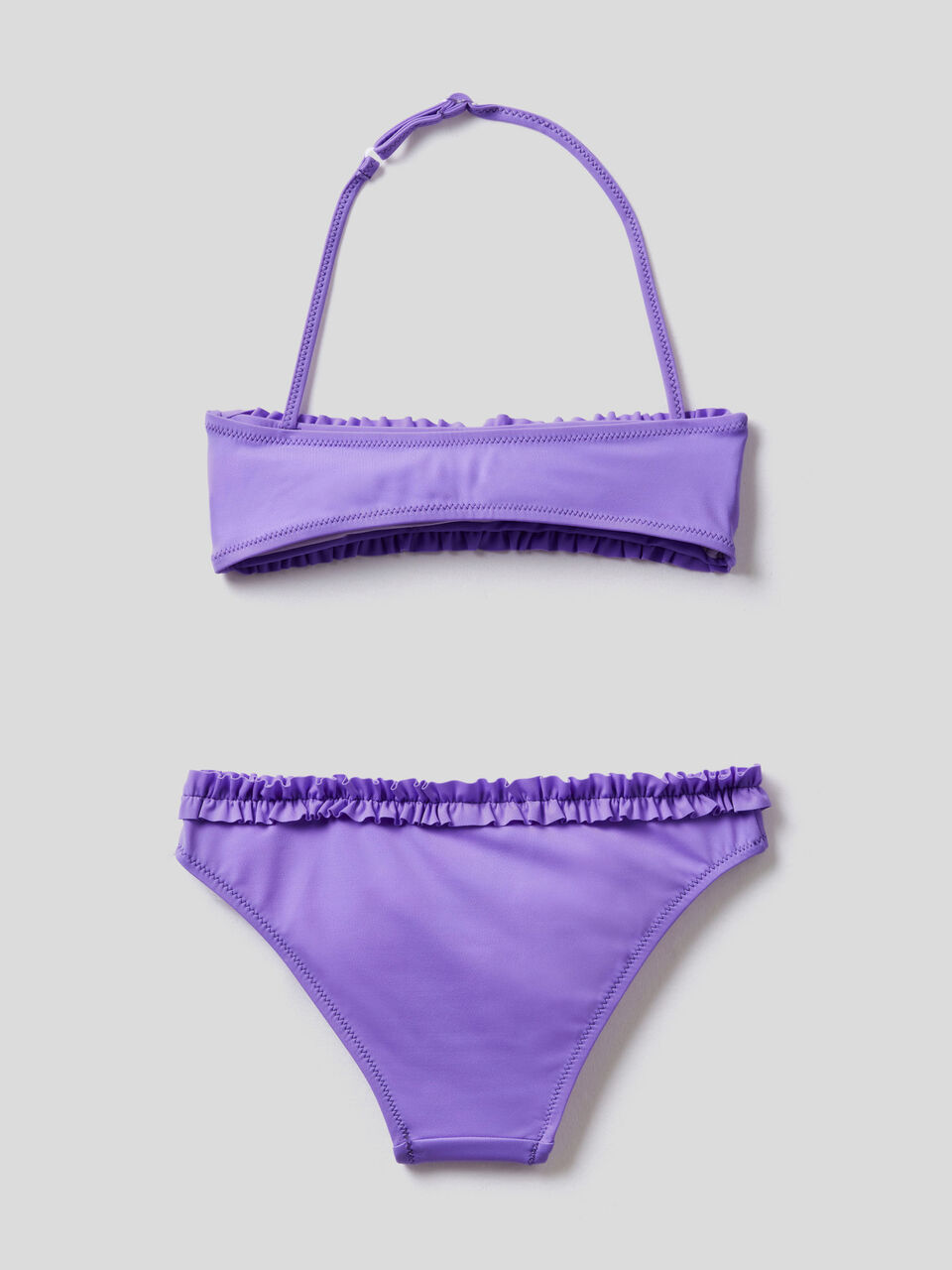 Bikini in ECONYL® con rouches image number 2