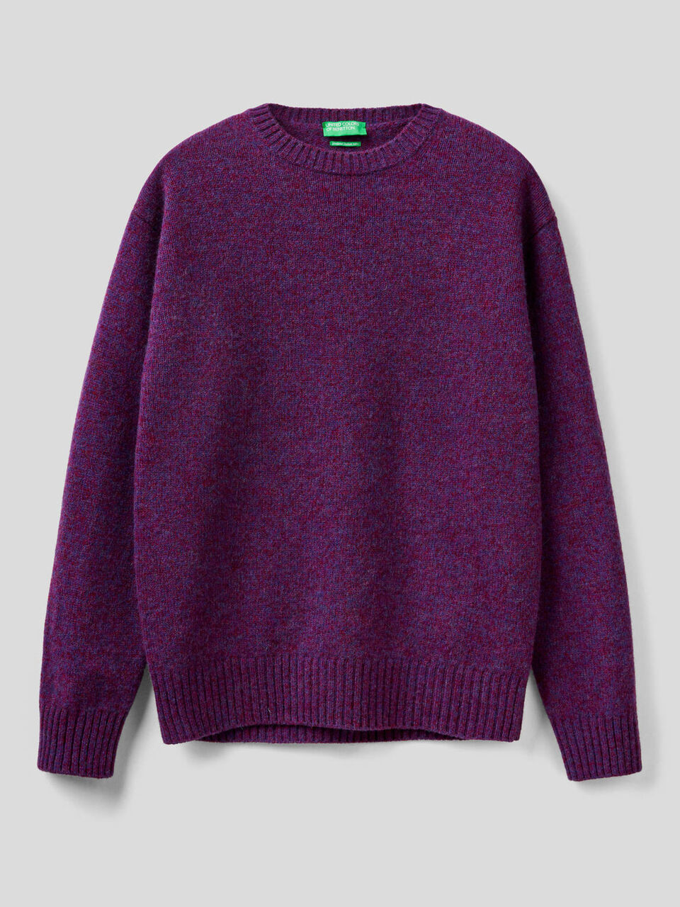 Maglia girocollo in pura lana Shetland image number 1