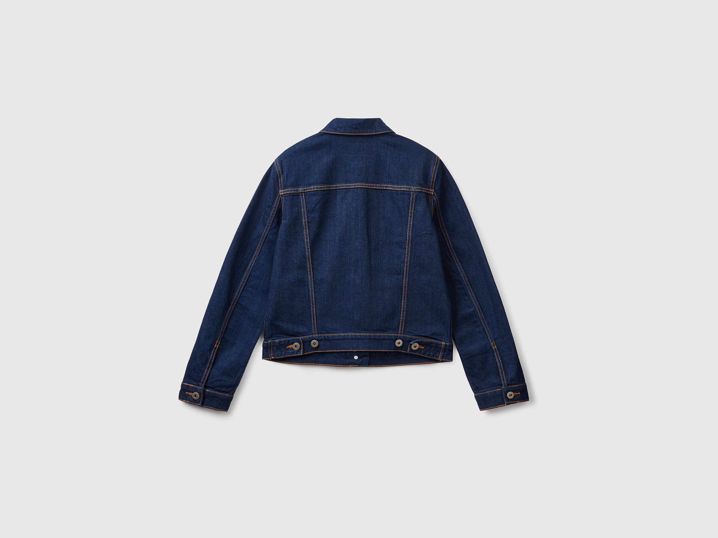 Giacca in denim scuro boxy fit Blu Scuro Donna Benetton