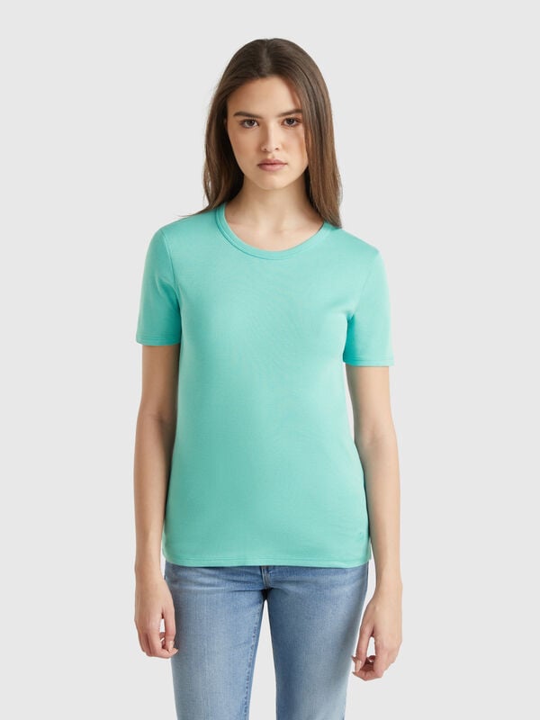 T-shirt in cotone a fibra lunga Donna
