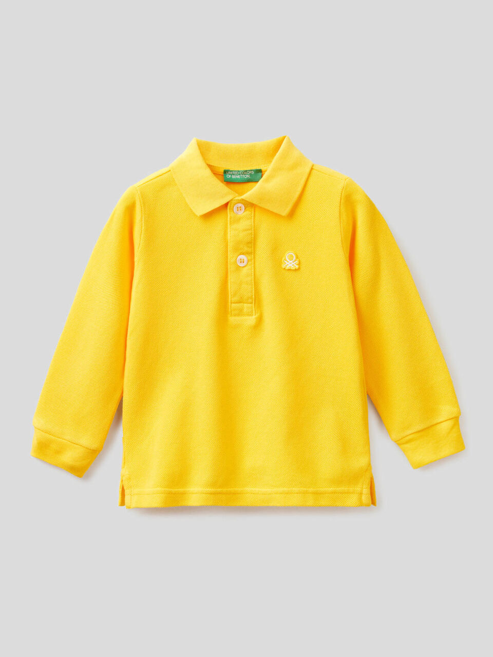 Polo manica lunga in cotone biologico image number 1
