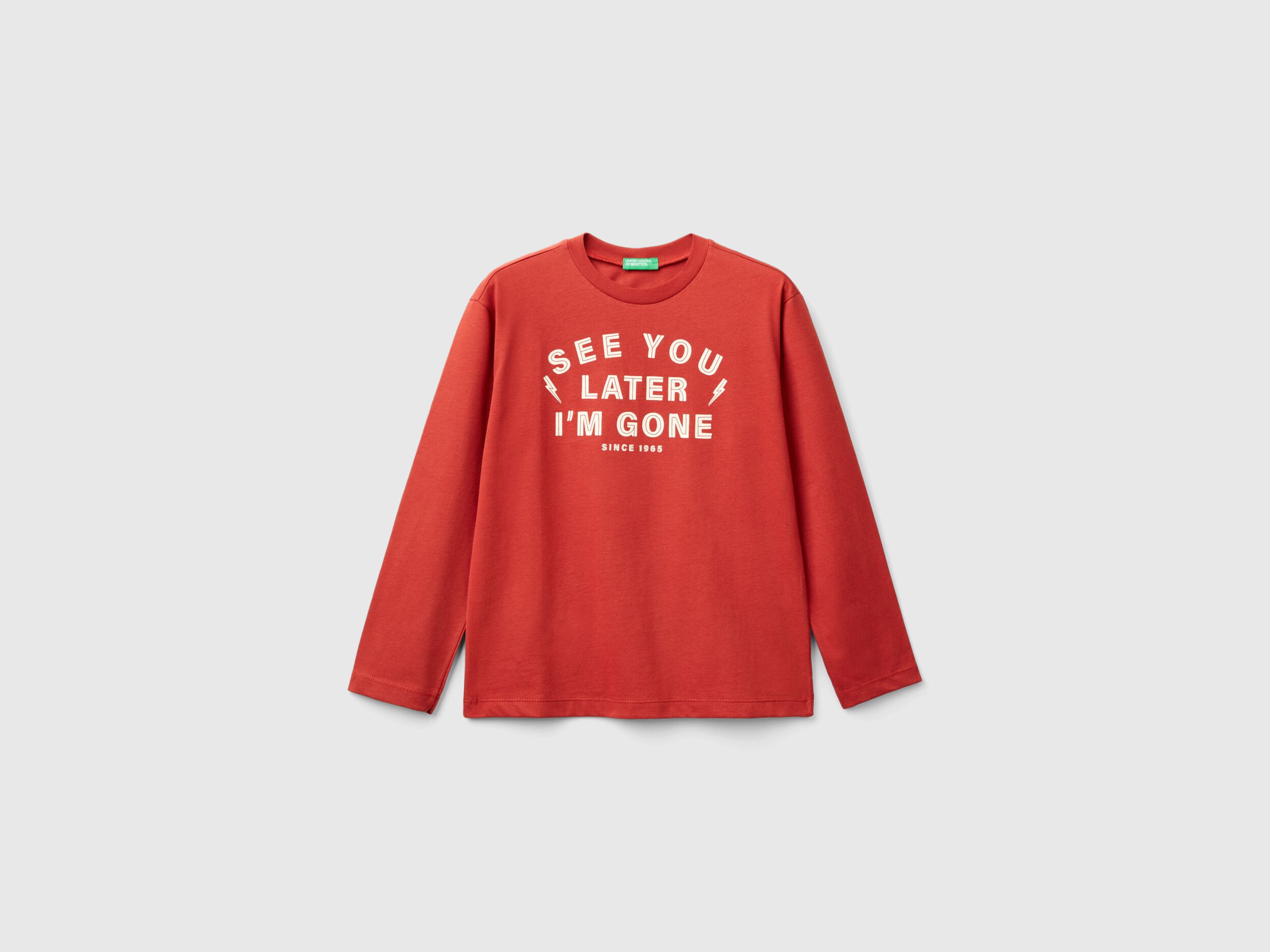 Benetton t shirt manica lunga bambina on sale
