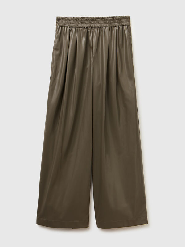 Pantaloni in tessuto spalmato Donna