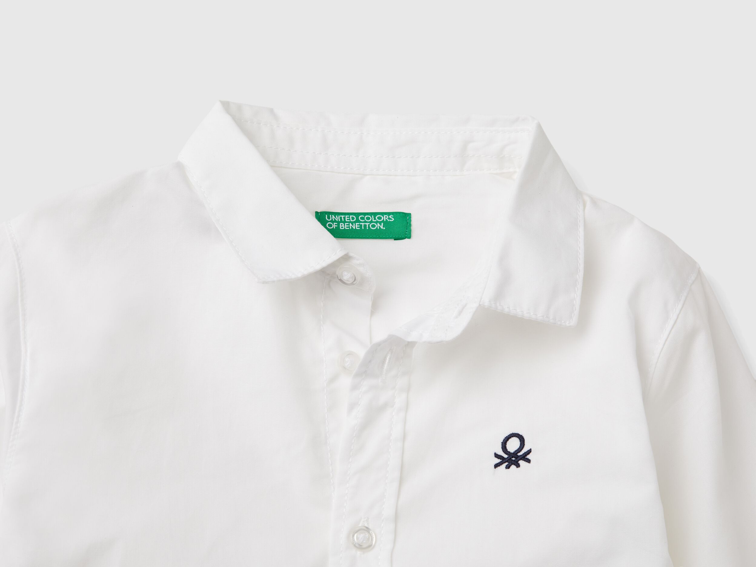 Camicia bianca bambina benetton sales