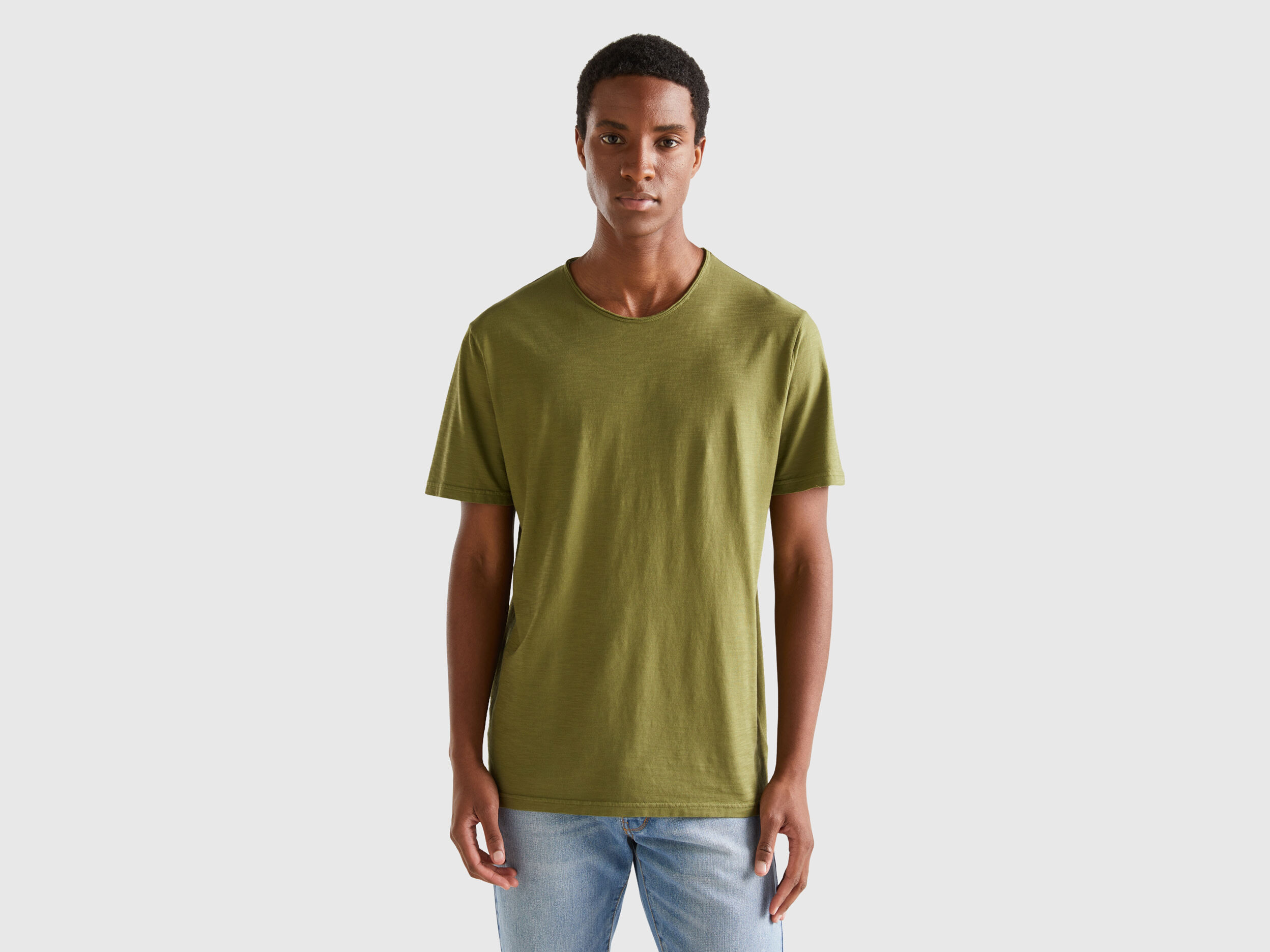 T shirt cotone fiammato uomo hotsell