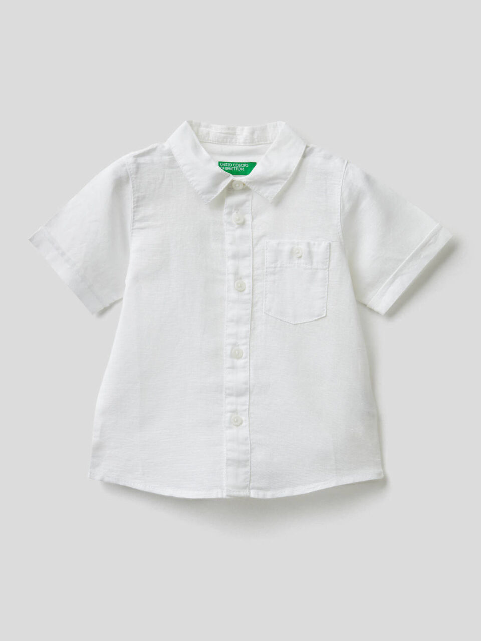 Camicia a manica corta con taschino image number 1