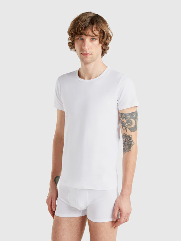 T-shirt in cotone stretch Uomo