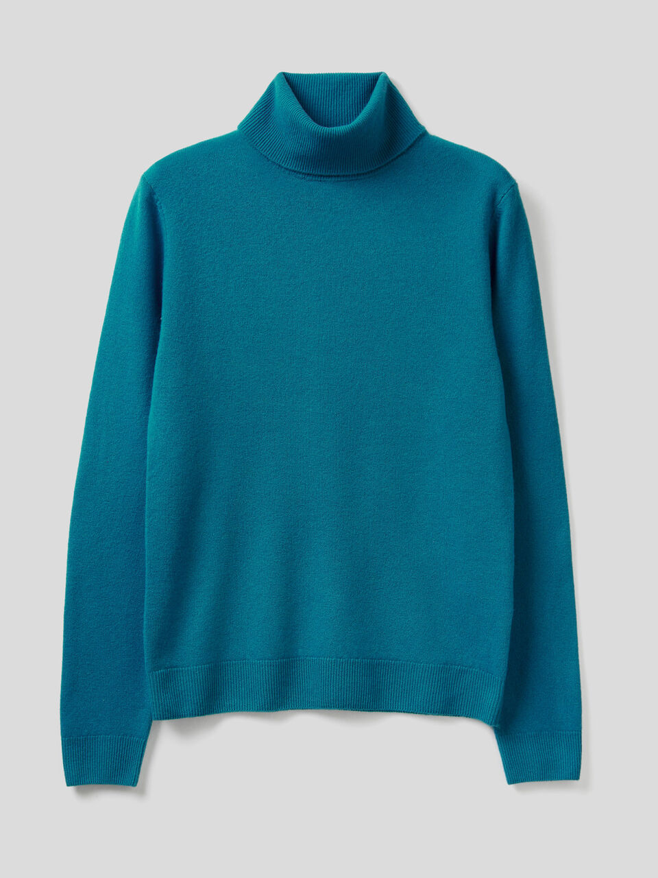Maglione dolcevita in pura lana vergine image number 1
