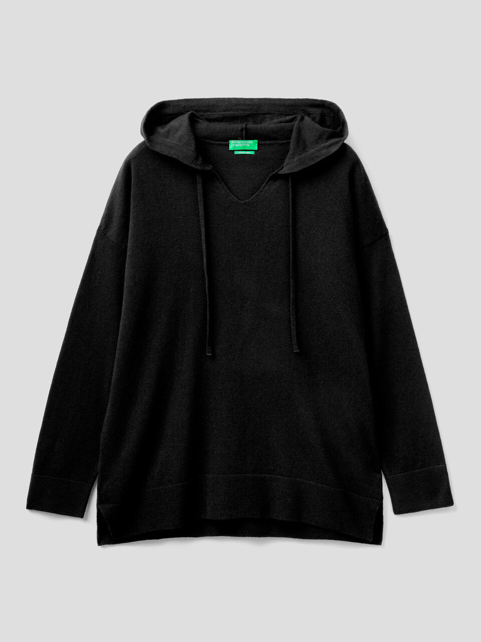Maglia in misto cashmere con cappuccio image number 1