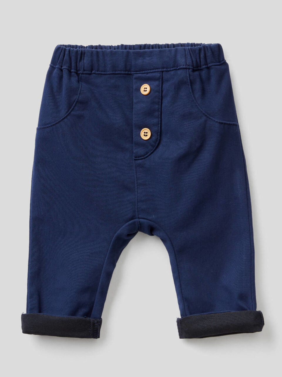 Pantaloni in misto cotone stretch image number 1