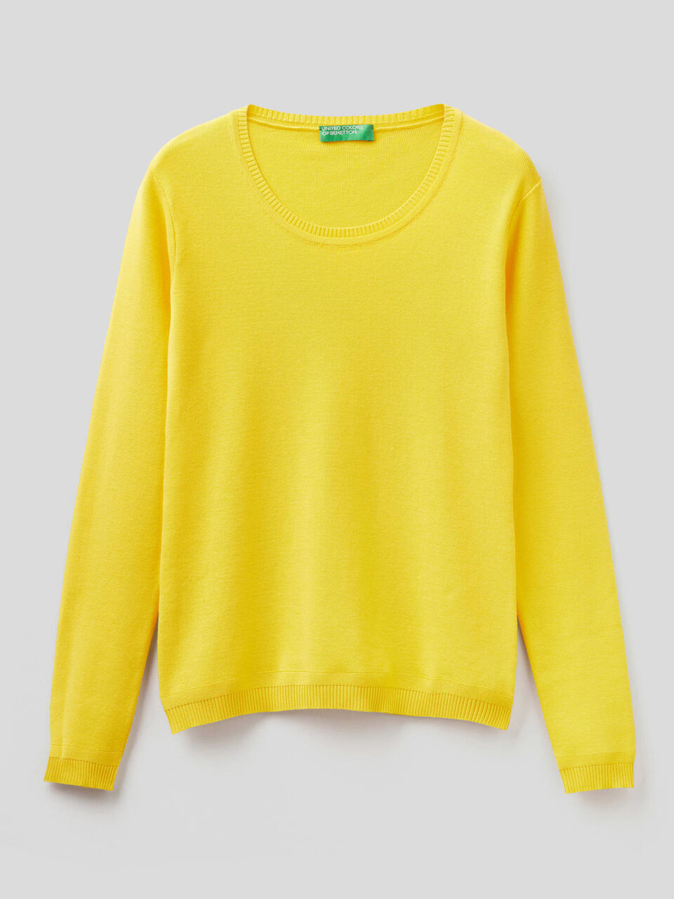 Maglia girocollo in puro cotone image number null