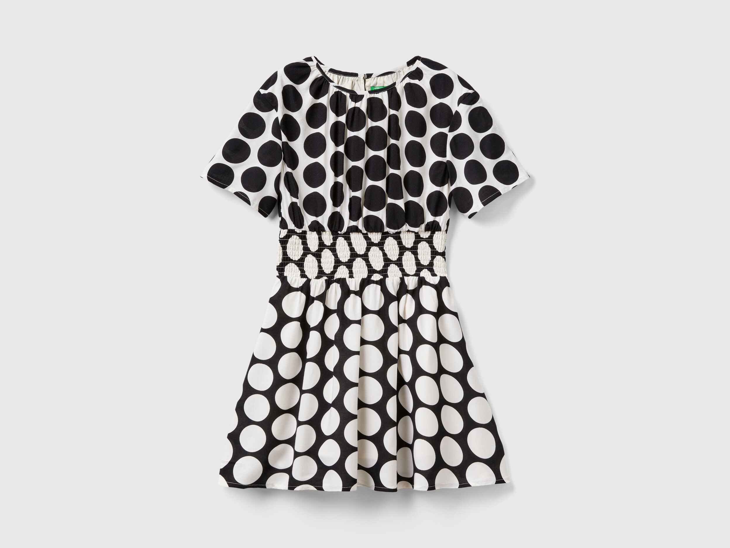 Abito fluido a pois Multi color Bambina Benetton