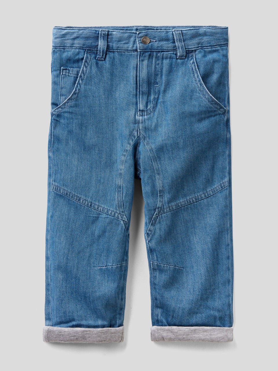 Pantalon bleu violet Bambini Abbigliamento bambina Pantaloni e salopette Jeans United Colors of Benetton Jeans 