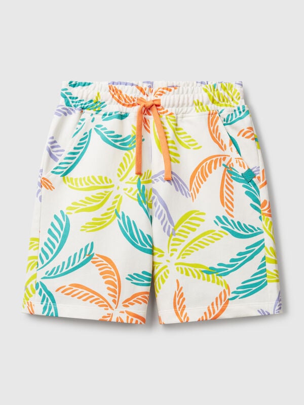 Bermuda con stampa tropicale Bambino
