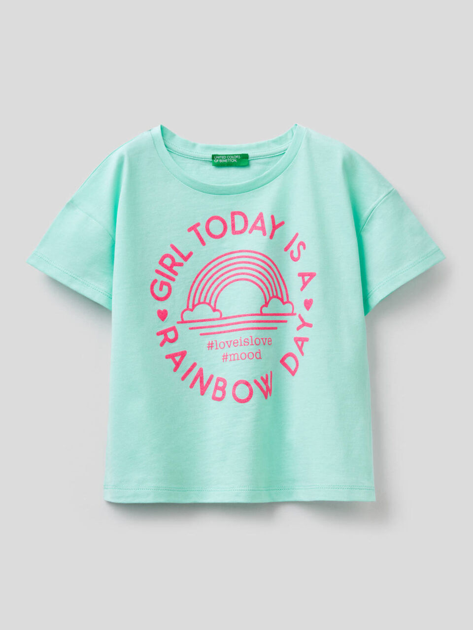 T-shirt boxy in puro cotone image number 1