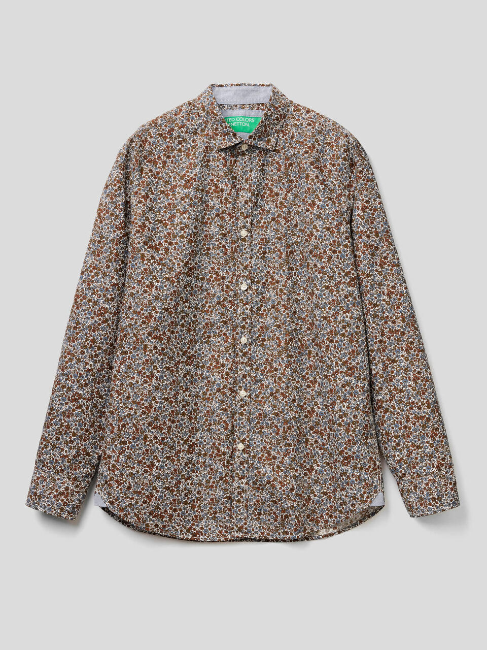 Camicia slim fit stampa fantasia image number 1