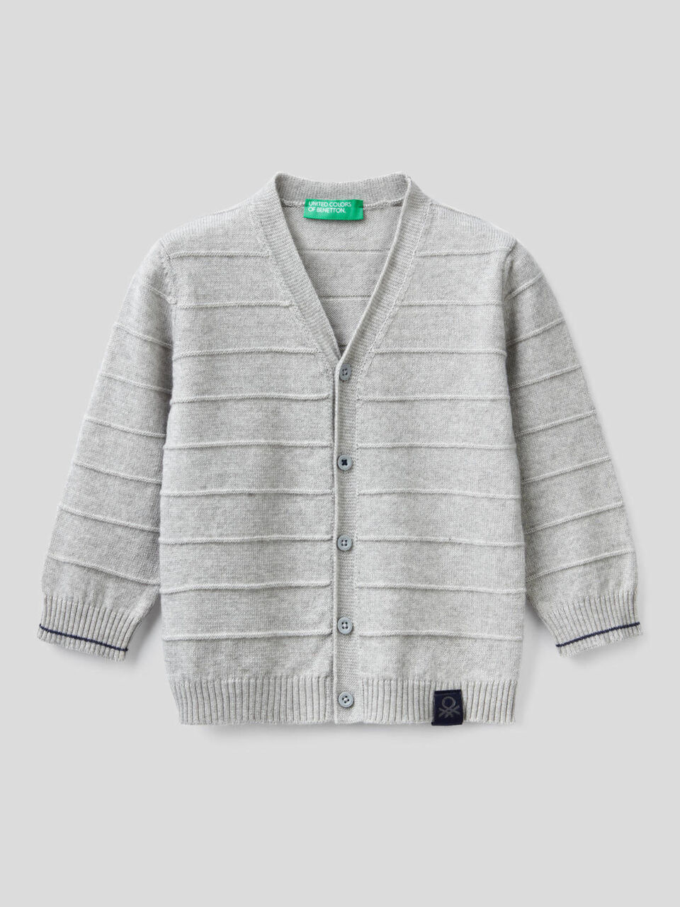 Cardigan lavorato con scollo a V image number 1